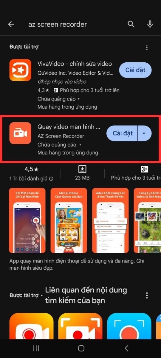 Tải ứng dụng AZ Screen Recorder