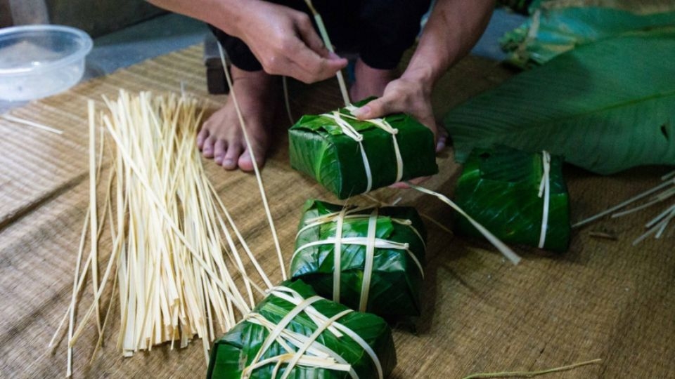 cách gói bánh chưng - ảnh 7