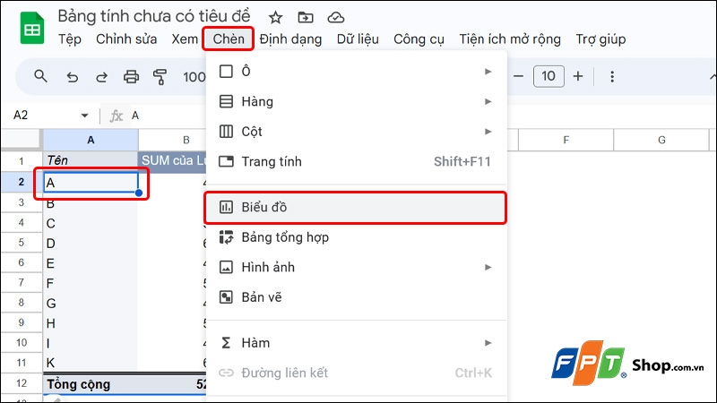 Chèn Pivot Table trong Google Sheet - hình 16