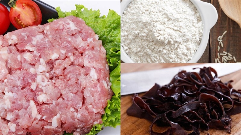 Các nguyên liệu cần có của món bánh giò