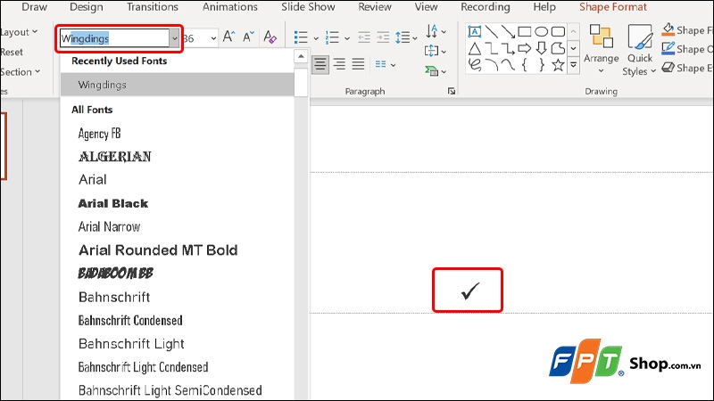 Đánh dấu tích trong PowerPoint - hình 8