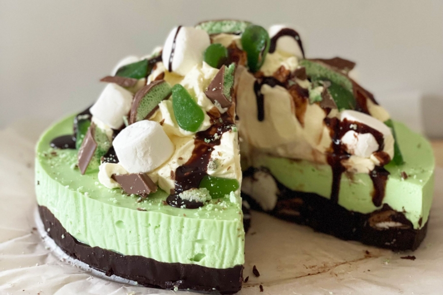 Bánh cheesecake bạc hà