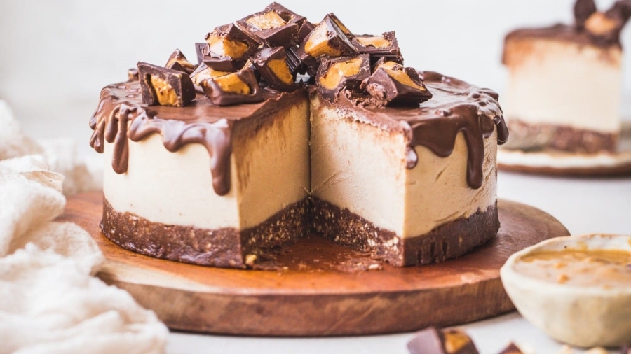Bánh cheesecake bơ đậu phộng