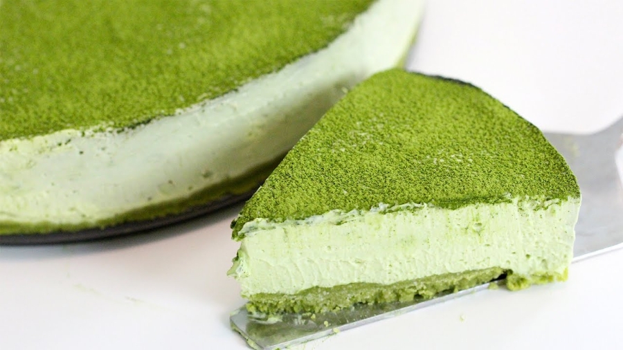 Bánh cheesecake matcha