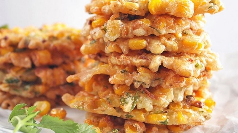 Bánh bắp chiên cay thơm giòn