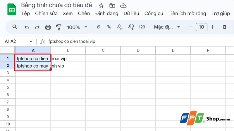 Wrap text trong Google Sheets - hình 3