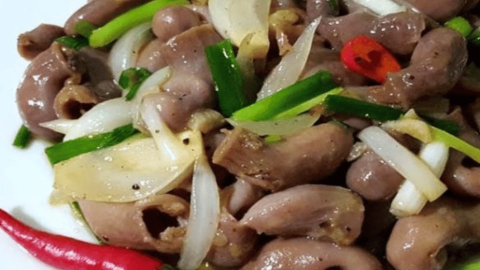 Bao tử cá basa xào chua ngọt