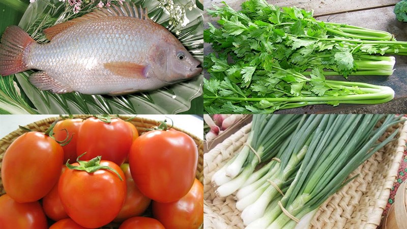 Các nguyên liệu chính không thể thiếu để nấu món canh ngót cá điêu hồng