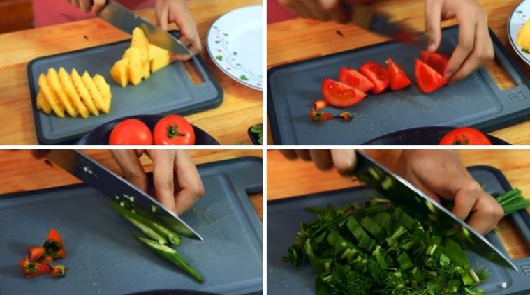 Các bước sơ chế nguyên liệu trước khi chế biến món canh chua cá bớp nấu dứa