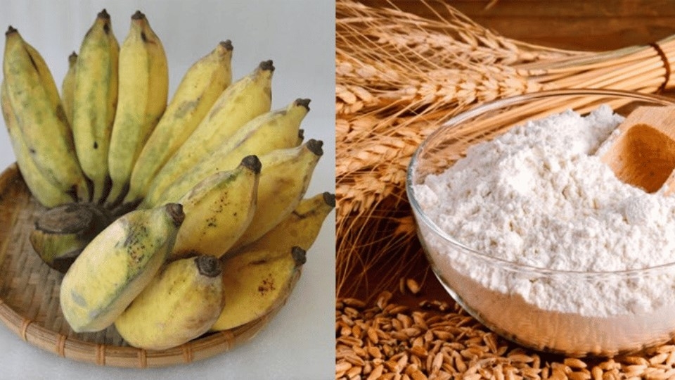Nguyên liệu làm bánh chuối chiên