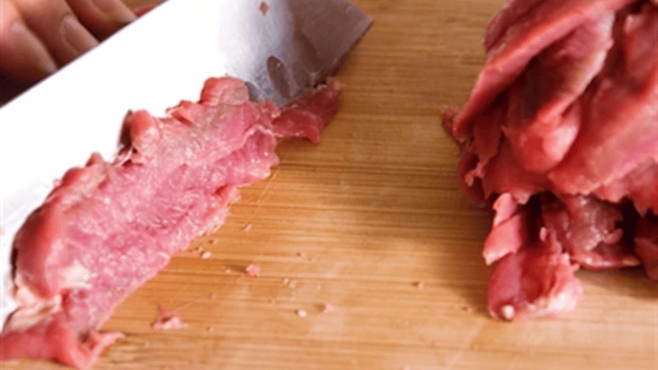 Thái mỏng thịt bò