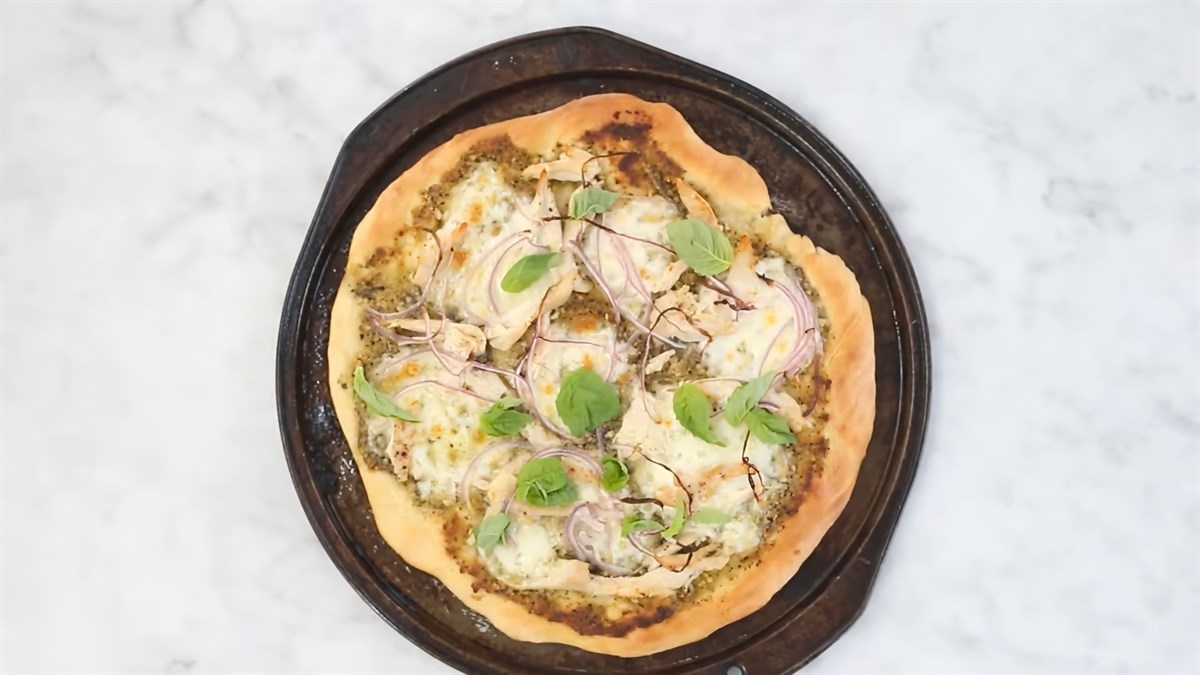 Pizza sốt pesto