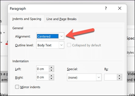 Căn giữa ô trong Word (5)