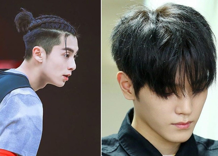 Mẫu tóc xanh đen undercut