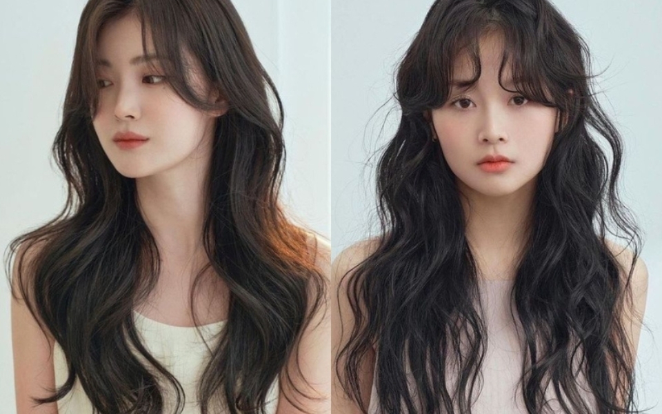 Tóc mái bay cho khuôn mặt dài