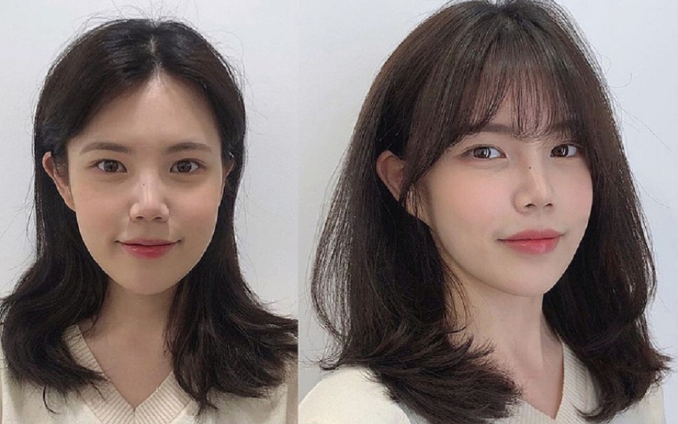 Tóc mái bay cho khuôn mặt nữ vuông đẹp nhất