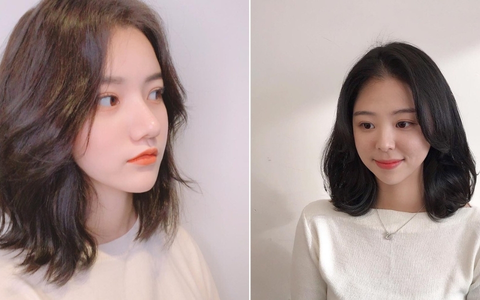 Tóc mái bay cho khuôn mặt tròn