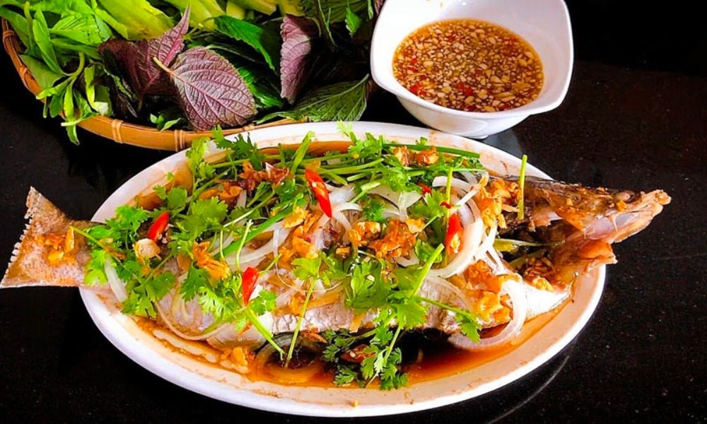 Cá Điêu Hồng Hấp Xì Dầu