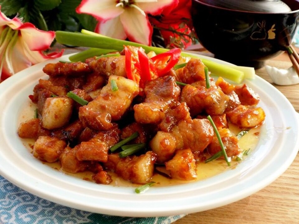 Thành phẩm món thịt kho nước mắm