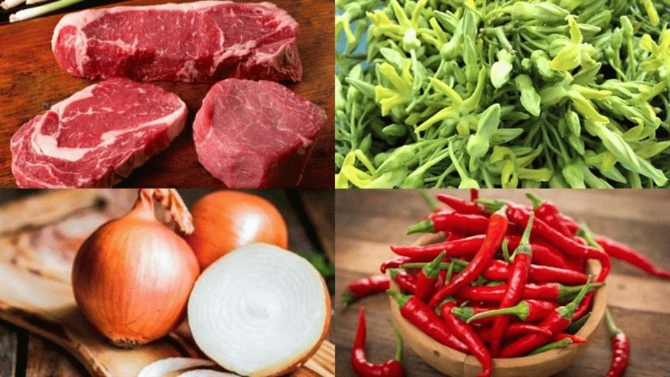 Nguyên liệu làm bò né