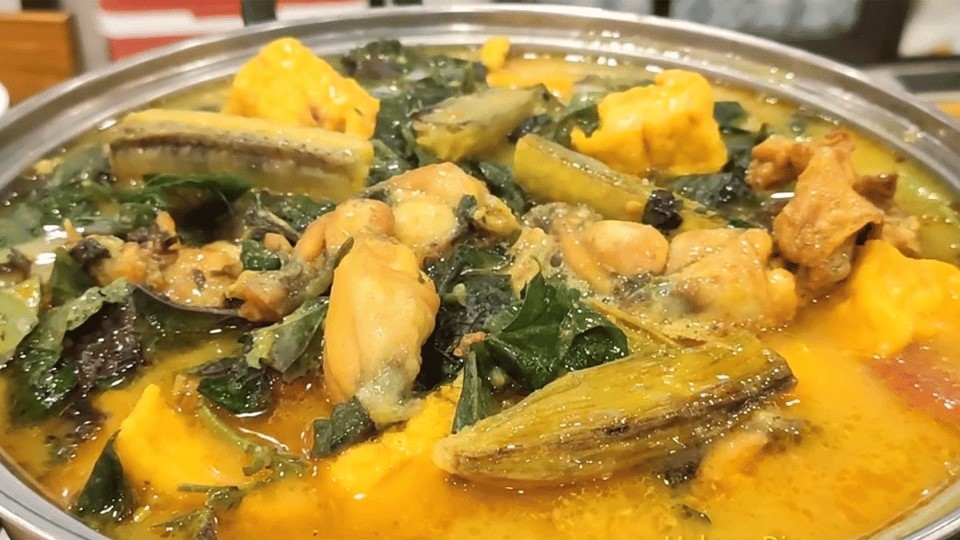 Món ếch om chuối đậu nóng hổi ngon tuyệt