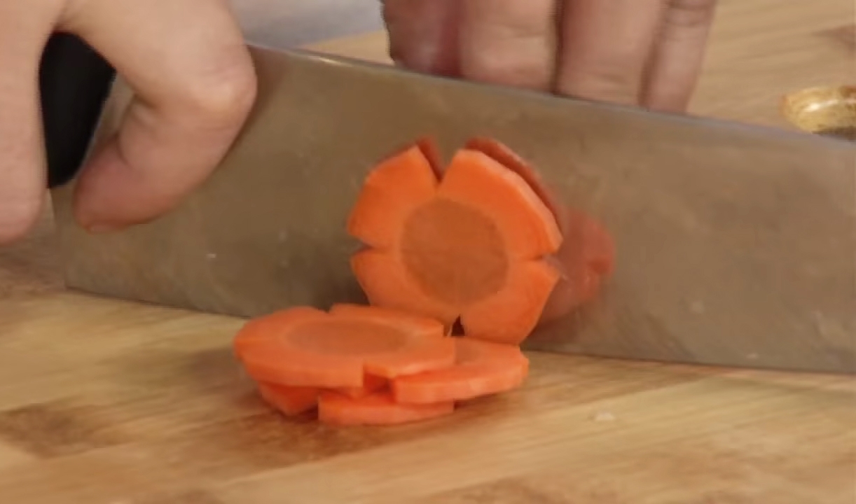 Cà rốt cắt khoanh tròn