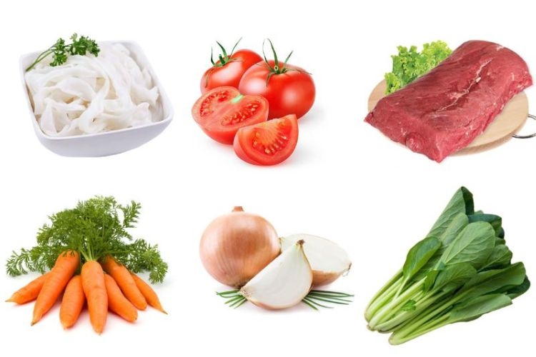 Nguyên liệu chính của món phở xào mềm