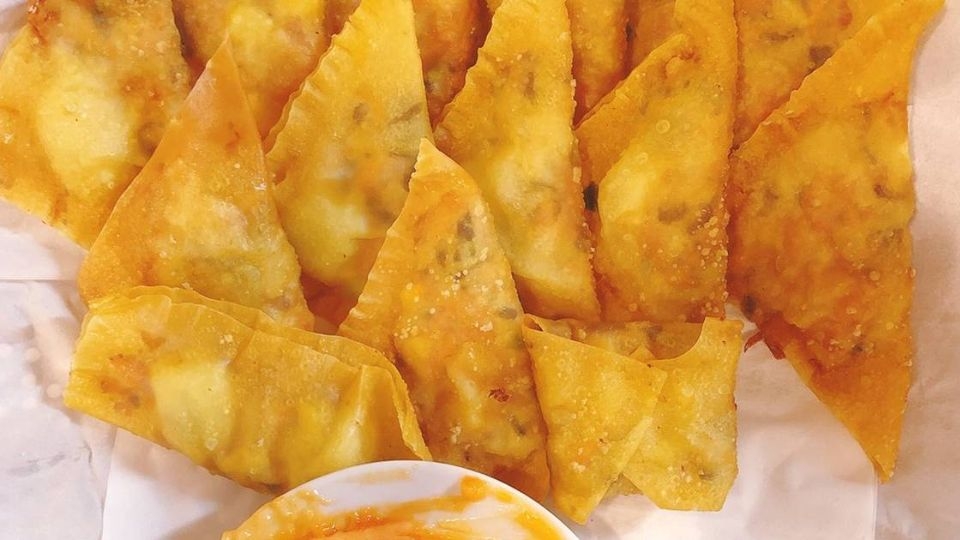 hoành thánh chiên nhân thịt