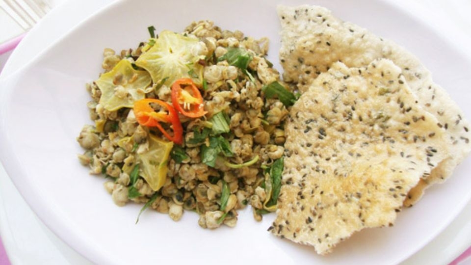 hến xào khế