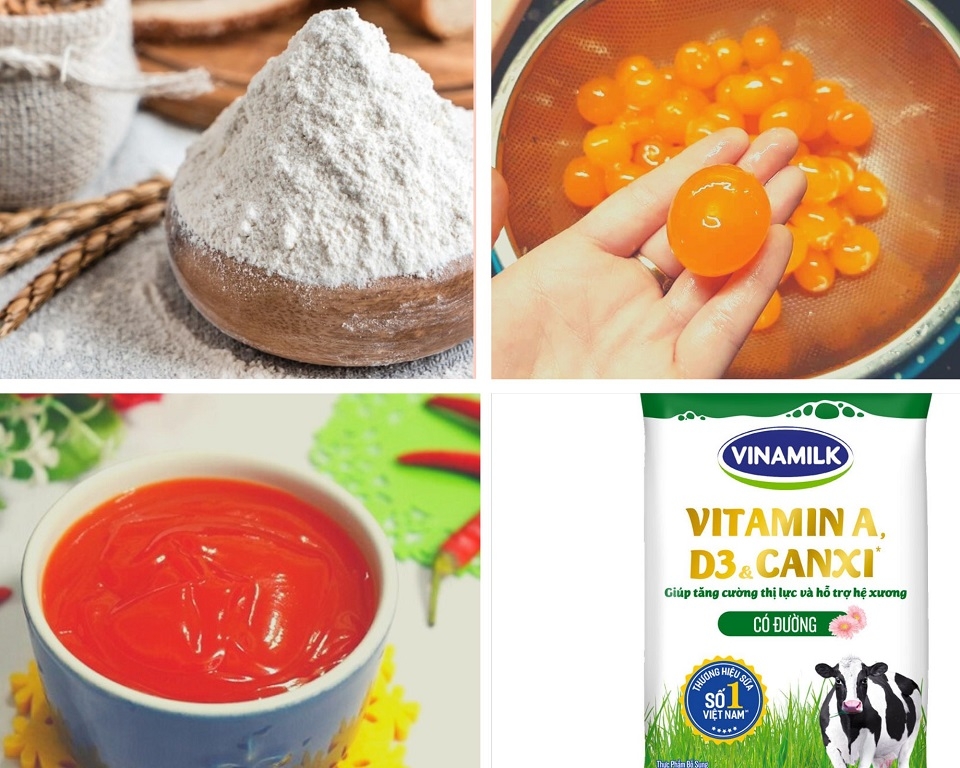 Nguyên liệu làm sốt trứng muối hải sản