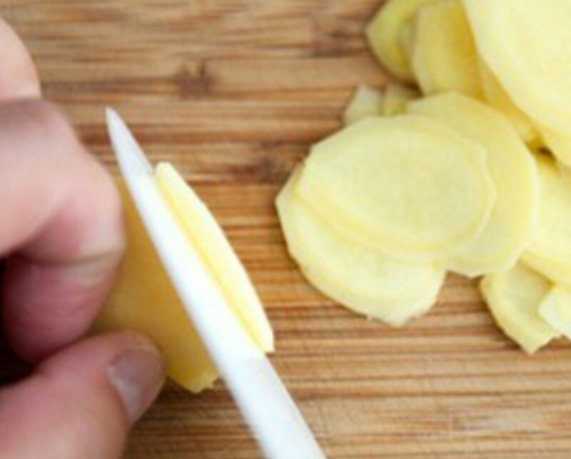Gừng cắt lát mỏng