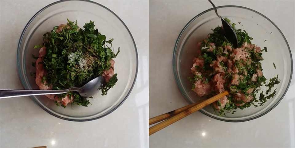 Trộn hỗn hợp gia vị