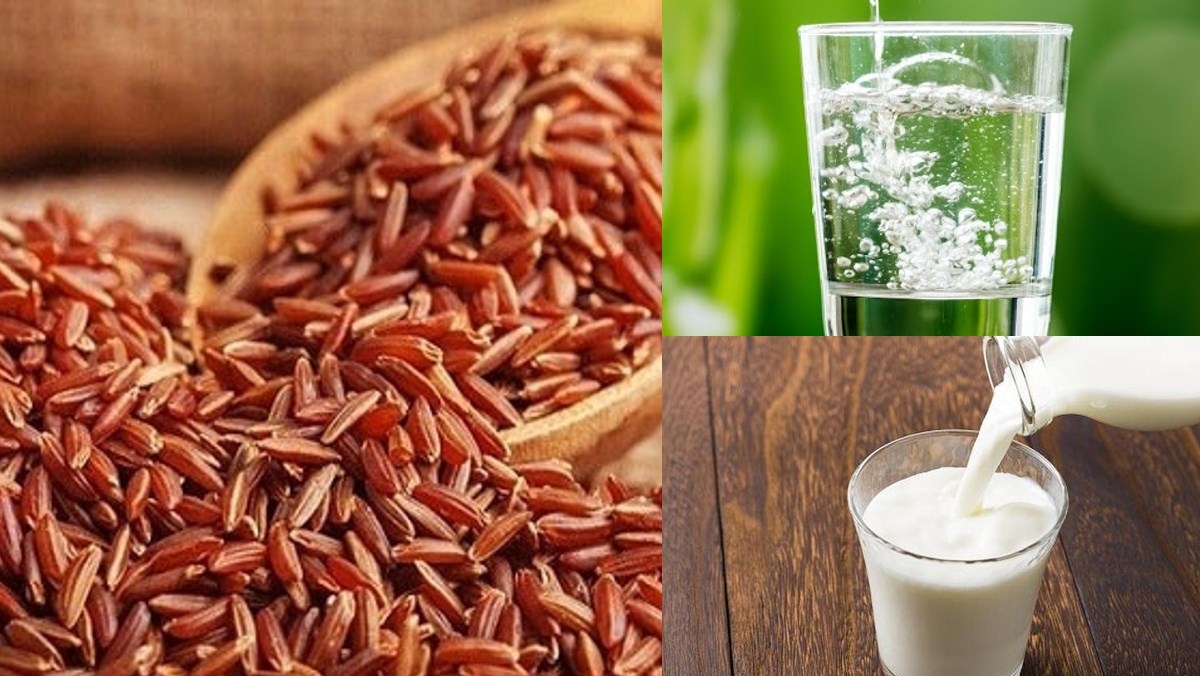 Chuẩn bị các nguyên liệu làm sữa gạo lứt