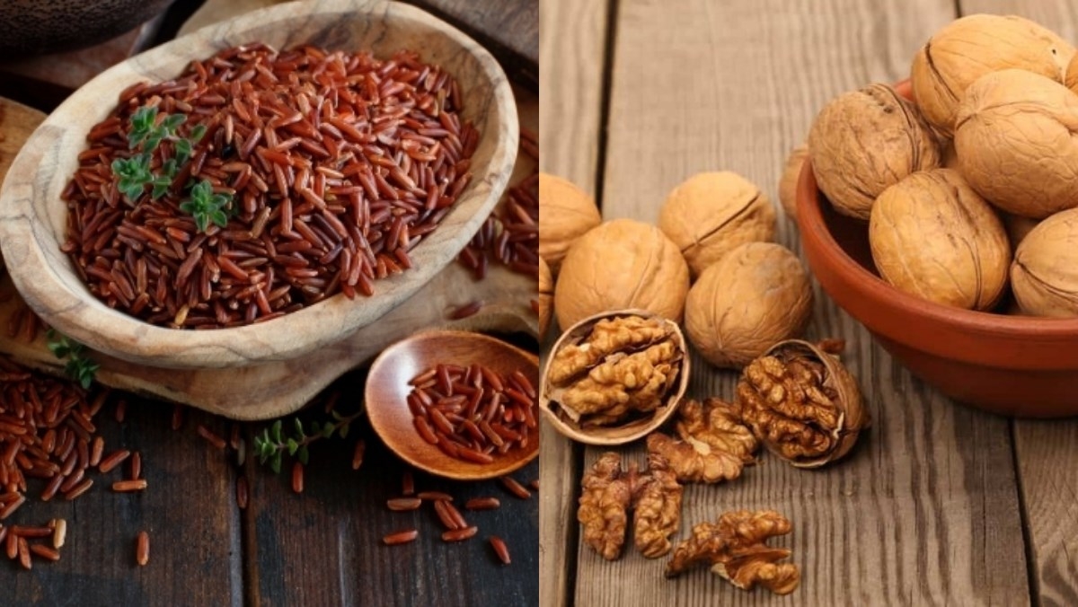 Chuẩn bị các nguyên liệu làm sữa gạo lứt óc chó
