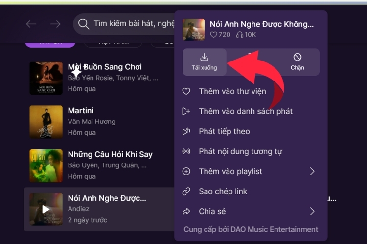 Cách tải nhạc từ Zing MP3