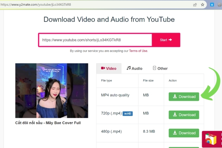 Cách tải nhạc từ YouTube về