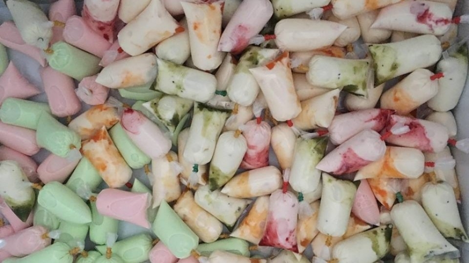 đồ ăn tuổi thơ - sinh tố bịch