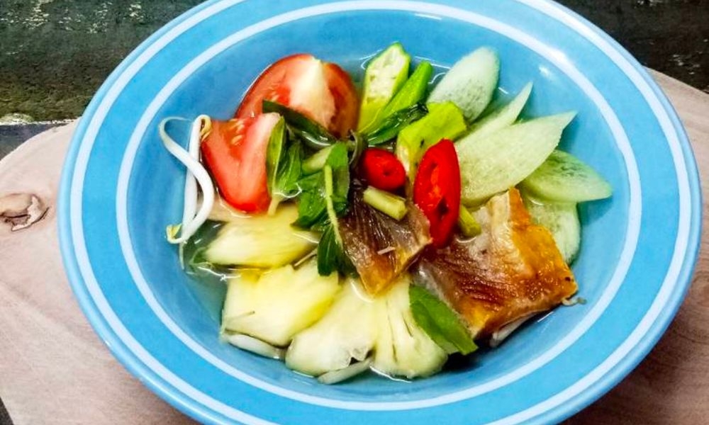 khô cá lóc nấu canh chua lạ miệng