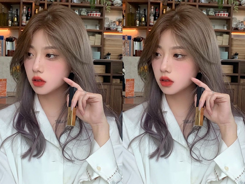 Màu tóc nâu trà sữa nguyên bản ngọt ngào và nữ tính