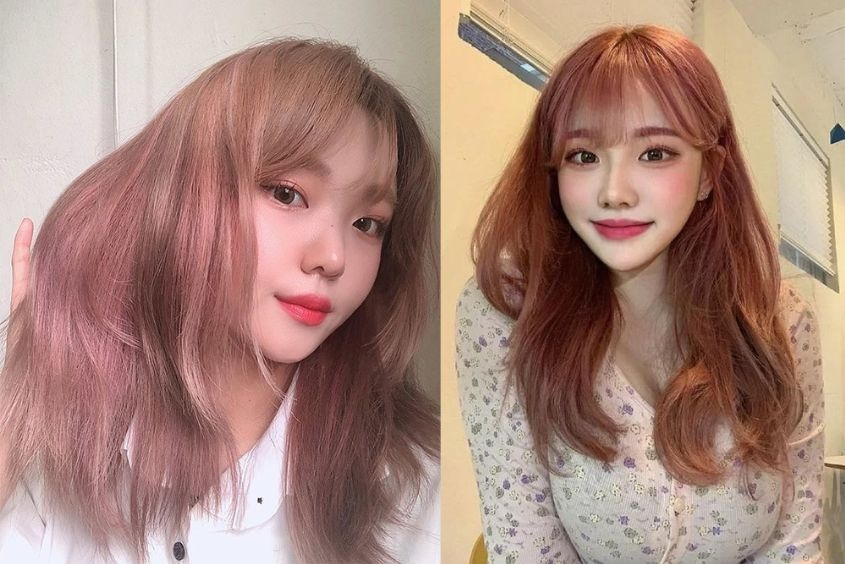 Màu nâu trà sữa ánh cam nổi bật và rực rỡ