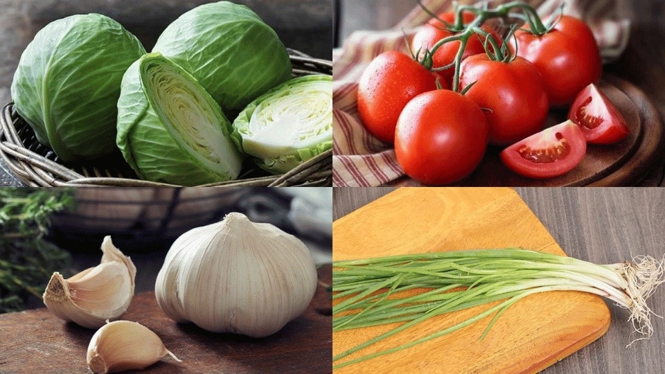 Nguyên liệu làm bắp cải xào