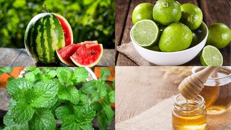 Các nguyên liệu chính của kem dưa hấu chanh