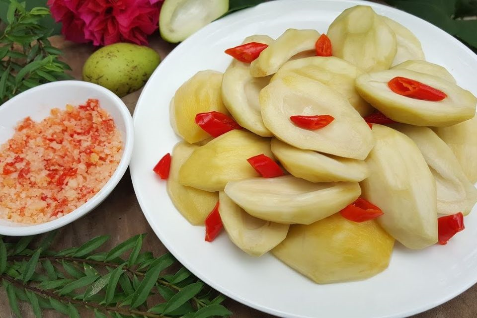 Thành phẩm món xoài ngâm chua ngọt
