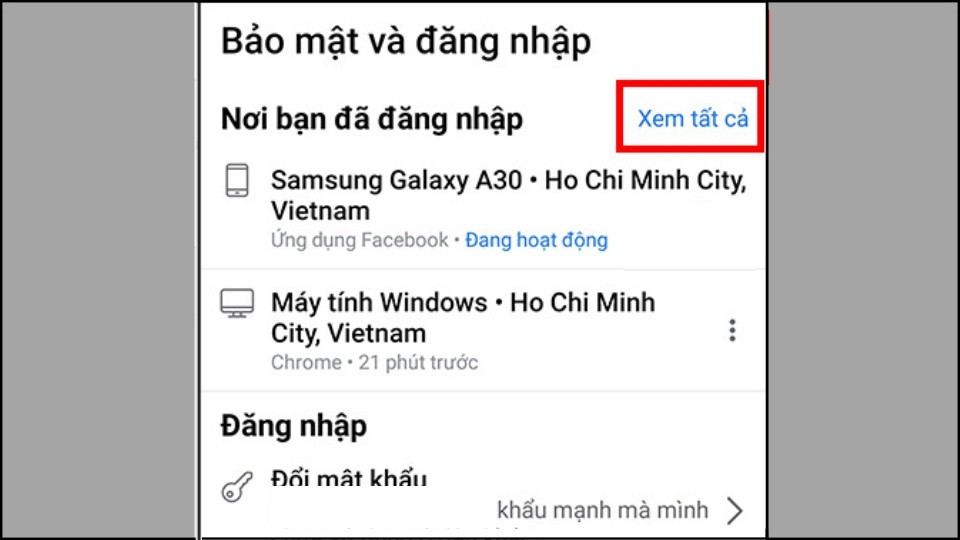 Nhấn chọn 'Xem tất cả'