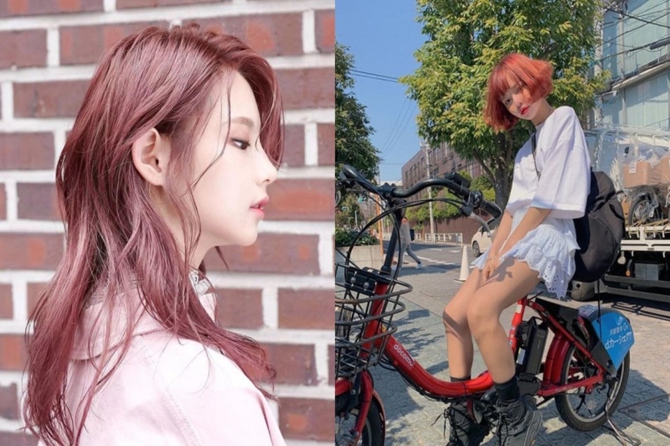 Nâu ánh hồng pastel