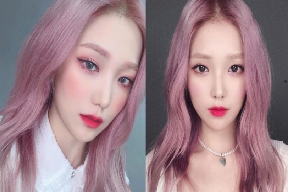 Nâu ánh hồng tím