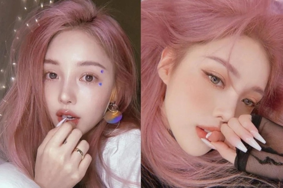 Nâu ánh hồng san hô