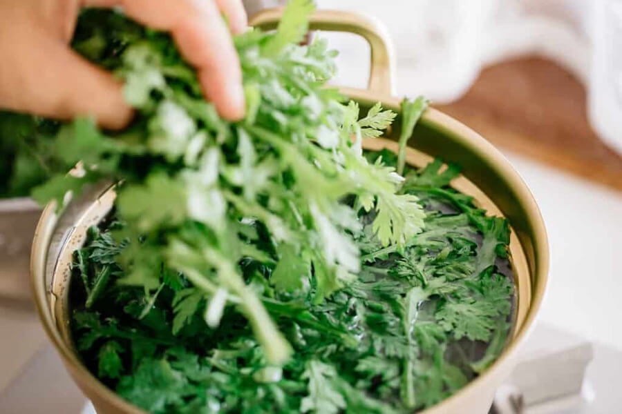 canh cải cúc 1
