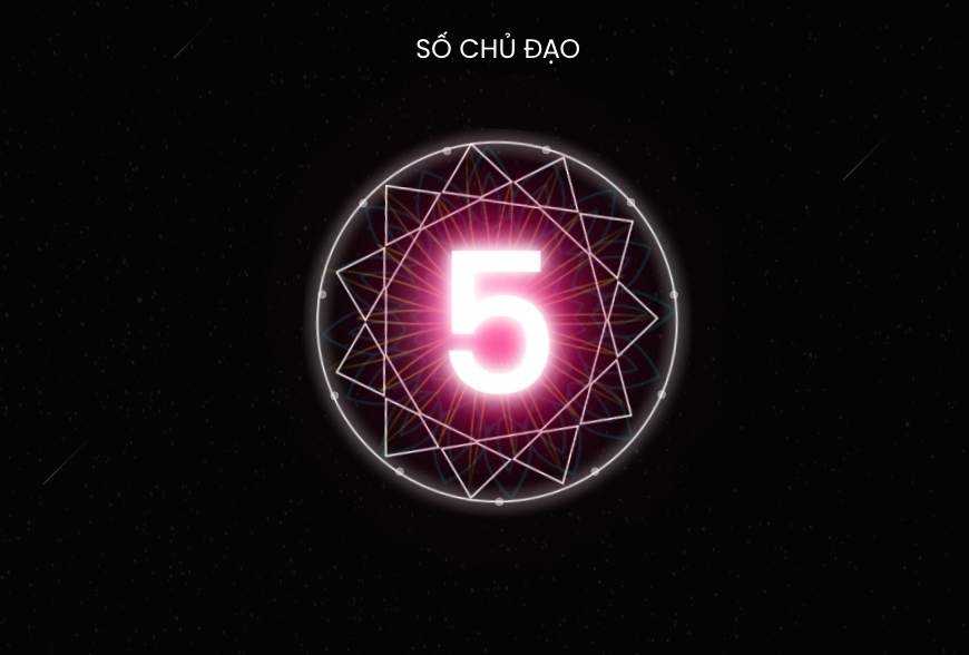 Năm cá nhân 6 thần số học đối với người mang số chủ đạo 5