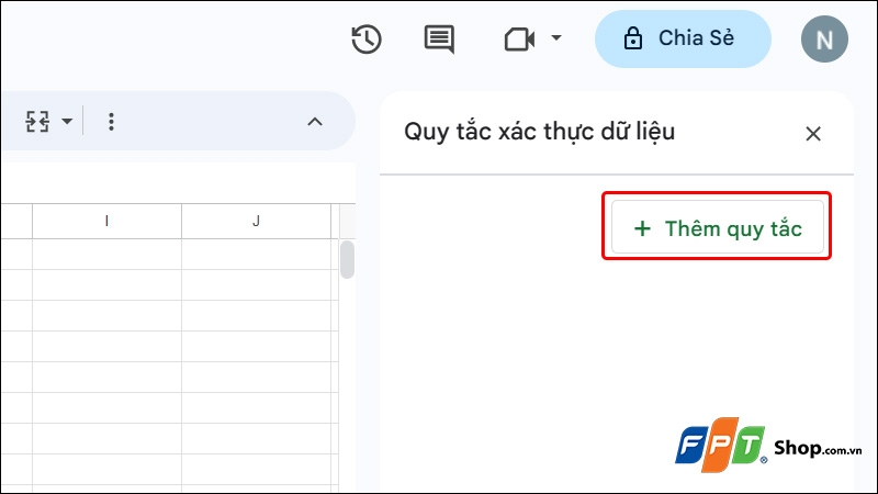 Tạo lựa chọn trong Google Sheets - hình 9